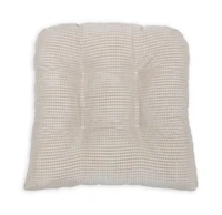 Arlee Home Fashions Solid Textured Memory Foam 2-Pack Chair Pads