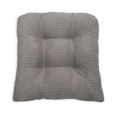 Arlee Home Fashions Solid Textured Memory Foam 2-Pack Chair Pads