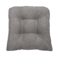 Arlee Home Fashions Solid Textured Memory Foam 2-Pack Chair Pads
