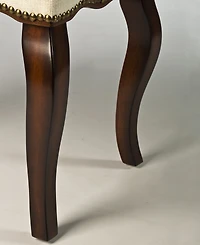 Hamilton Backless Vanity Stool with Nail Head Trim