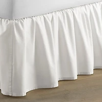 Laura Ashley Solid Ruffled Cotton Bedskirt