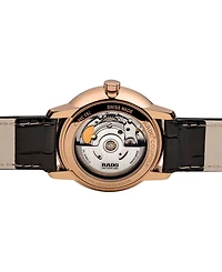 Rado Men's Swiss Automatic Coupole Classic Dark Brown Leather Strap Watch 38mm R22861115