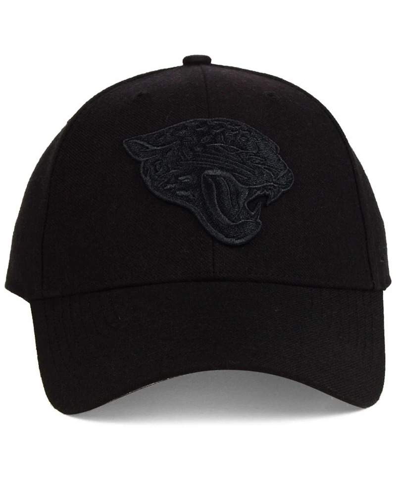 '47 Brand Jacksonville Jaguars Black & Black Mvp Strapback Cap