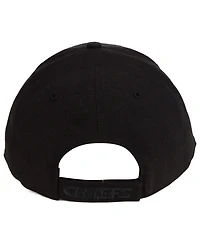 '47 Brand Kansas City Chiefs Black & Black Mvp Strapback Cap