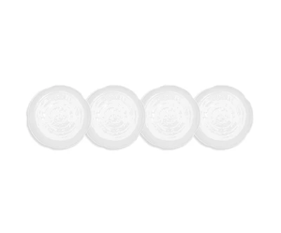 Q Squared Pearl Melamine 4-Pc. Appetizer Plate Set