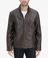Cole Haan Men's Smooth Leather Jacket, Created for Macy's