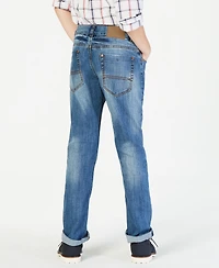 Tommy Hilfiger Big Boys Straight-Fit Stone Blue Jeans
