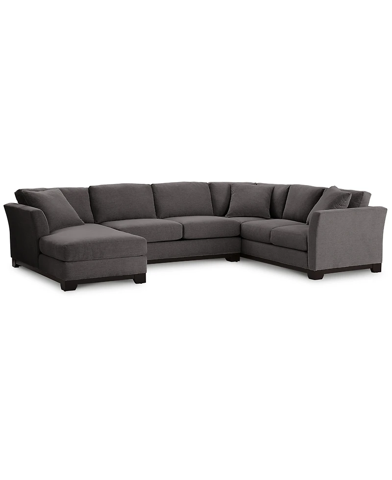 Elliot Ii 138" Fabric 3-Piece Chaise Sleeper Sectional, Created for Macy's