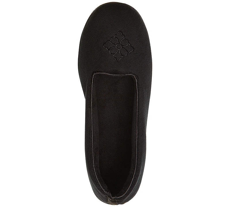 Women's Rebecca Microfiber Velour Closed Back Clog Slippers