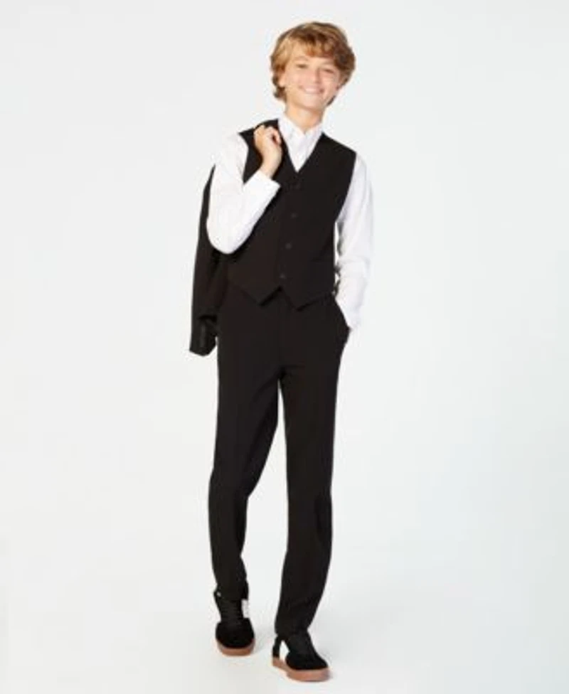 Calvin Klein Big Boys Slim Fit Stretch Suit Separates