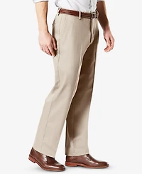 Dockers Men's Signature Lux Cotton Classic Fit Creased Stretch Khaki Pants