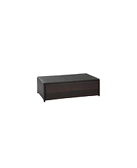 Palm Harbor Outdoor Wicker Glass Top Table