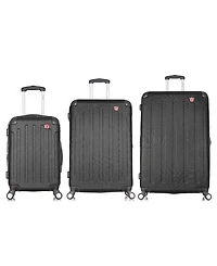 Dukap Intely 3-Pc. Hardside Tech Luggage Set
