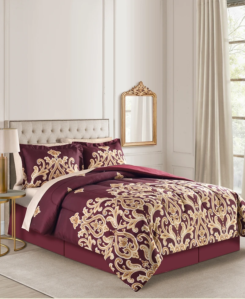 Fairfield Square Collection Amalanta Reversible 8-Pc. Comforter Sets, Exclusively at Macy's
