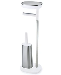 Joseph Joseph EasyStore Standing Toilet Paper Holder and Flex Steel Toilet Brush