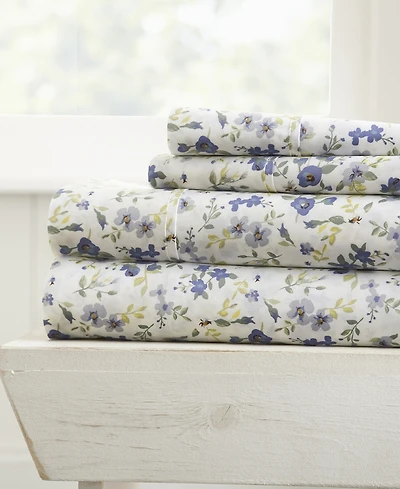 ienjoy Home The Farmhouse Chic Premium Ultra Soft Pattern -Pc. Sheet Set