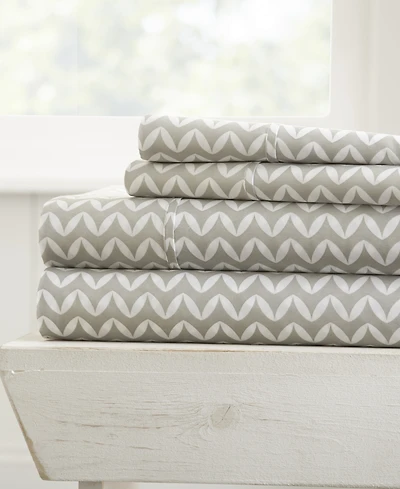 ienjoy Home The Farmhouse Chic Premium Ultra Soft Pattern 4-Pc. Sheet Set, California King