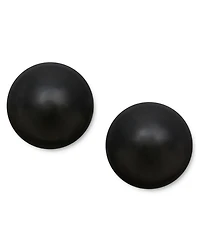 14k Gold Earrings, Onyx Ball Stud Earrings (8mm)