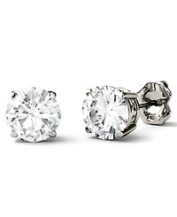 Moissanite Stud Earrings (2 ct. t.w. Diamond Equivalent) 14k White or Yellow Gold