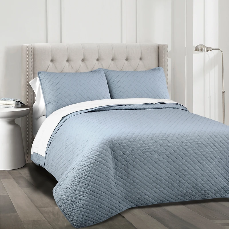 Lush Decor Ava Cotton 3-Pc. Quilt Set, Full/Queen