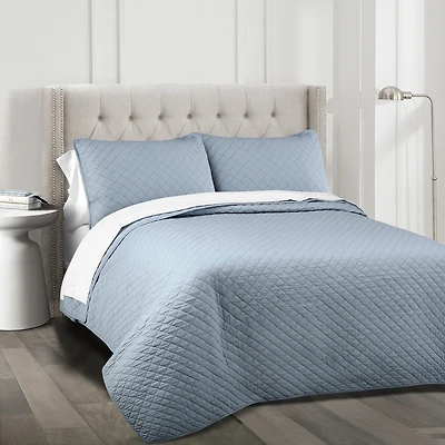 Lush Decor Ava Cotton 3-Pc. Quilt Set, Full/Queen