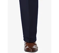 Haggar Men's Big & Tall Premium Comfort Stretch Classic-Fit Solid Pleated Dress Pants