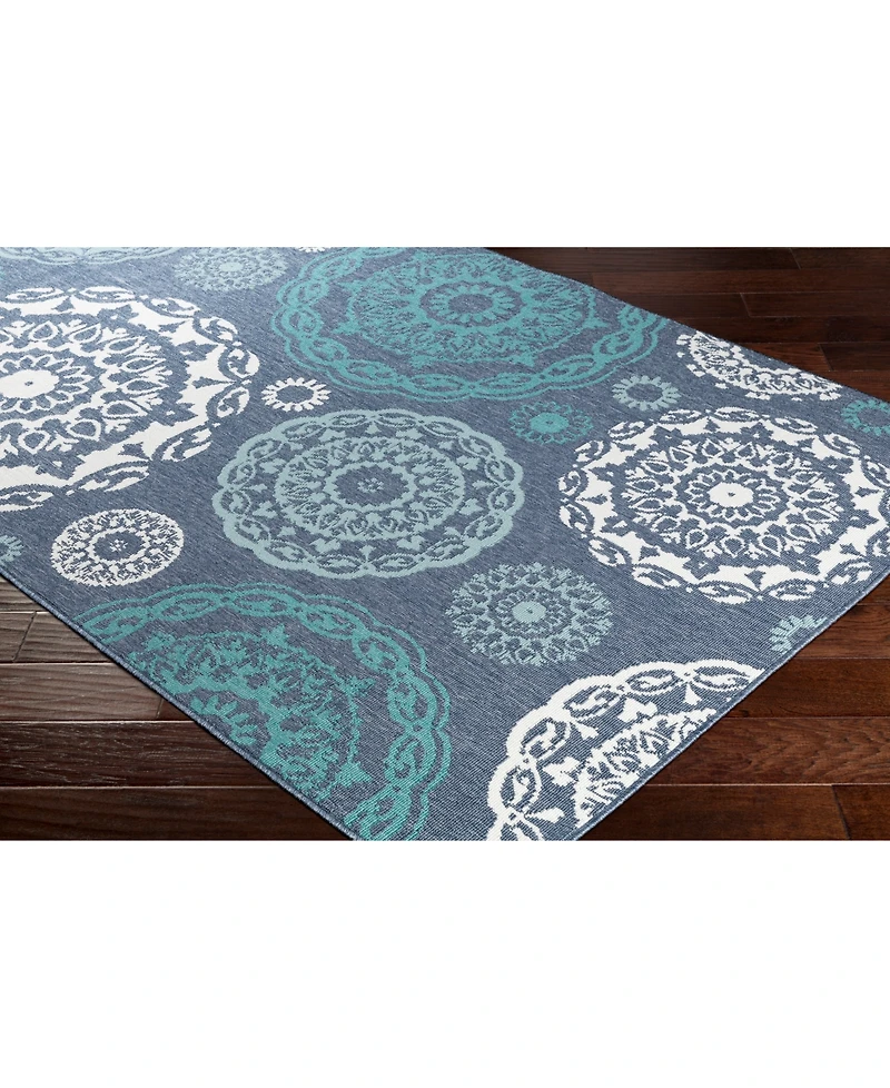 Livabliss Alfresco Alf-9666 Charcoal 2'3" x 4'6" Area Rug, Indoor/Outdoor