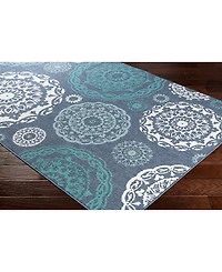 Livabliss Alfresco Alf-9666 Charcoal 2'3" x 4'6" Area Rug, Indoor/Outdoor