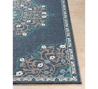 Closeout! Livabliss Alfresco Alf-9678 Charcoal 2'3" x 11'9" Runner Area Rug, Indoor/Outdoor