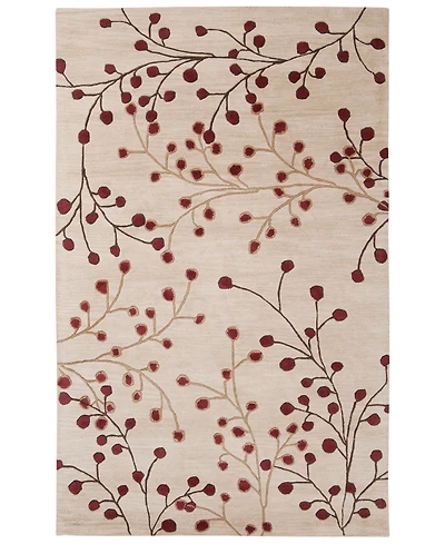 Livabliss Athena Ath-5053 Burgundy 6' x 9' Area Rug