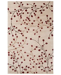 Livabliss Athena Ath-5053 Burgundy 6' x 9' Area Rug
