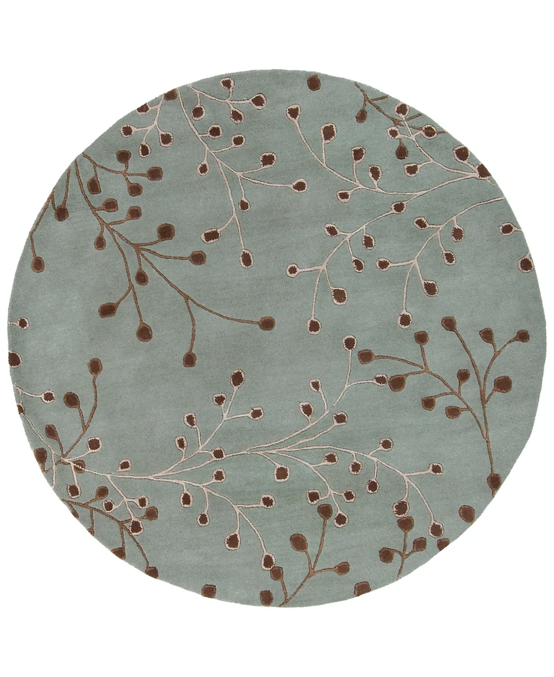 Livabliss Athena Ath-5058 Sage 4' Round Area Rug