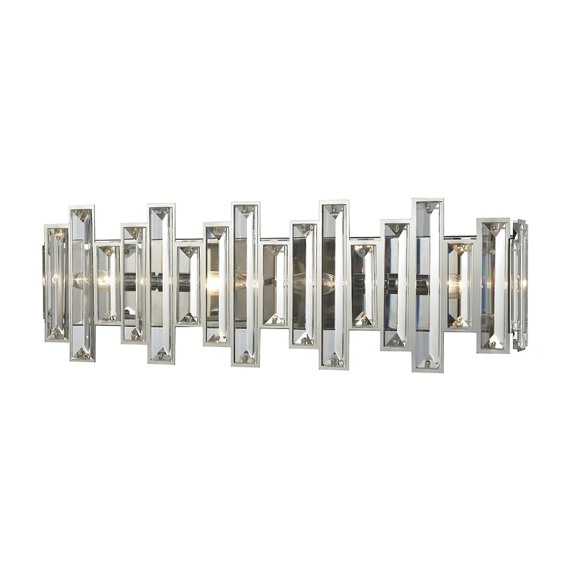 Crystal Heights 4 Light Vanity in Polished Chrome with Clear Crystal