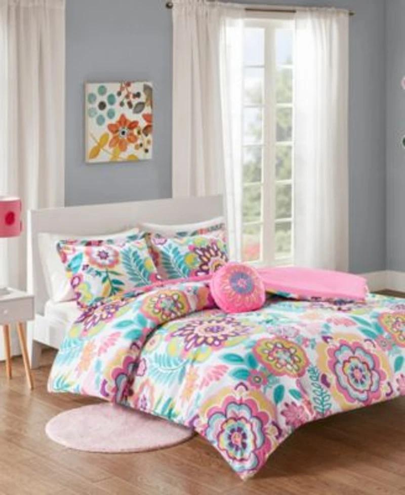 Intelligent Design Camille Floral 4 Pc. Comforter Sets