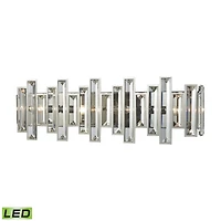 Crystal Heights 4 Light Vanity in Polished Chrome with Clear Crystal