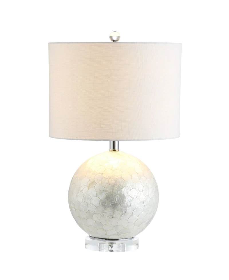 Jonathan Y Zuri Capiz Seashell Sphere Led Table Lamp