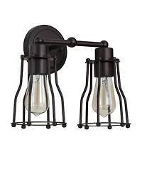 Jonathan Y Evelyn -Light Metal Vanity Light