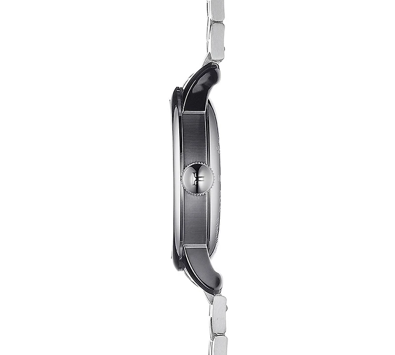 Tissot Men's Swiss T-Classic Le Locle Powermatic 80 Gray Stainless Steel Bracelet Watch 39.3mm
