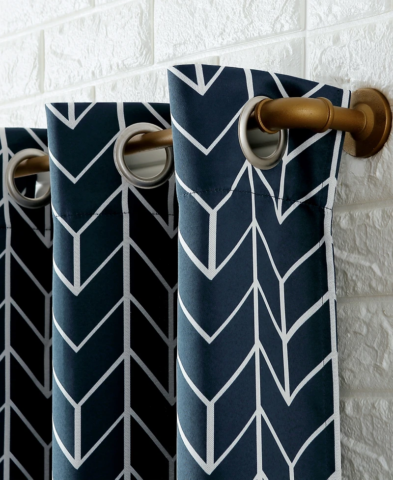 Kenwood Chevron Blackout Grommet Curtain Panel