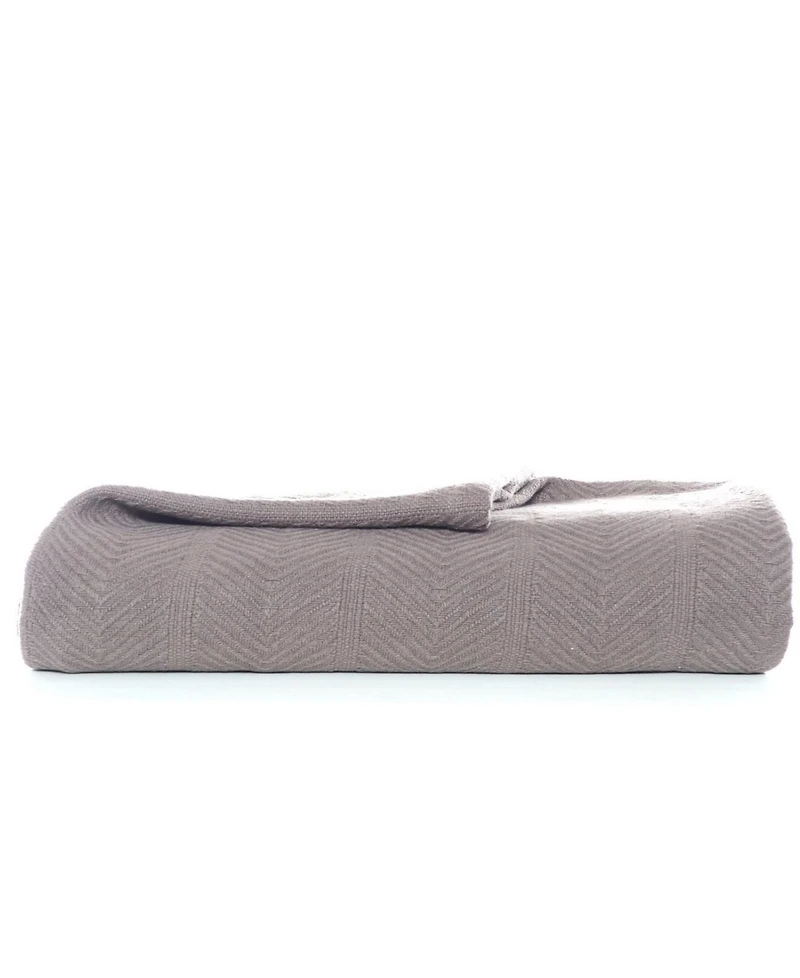 Closeout! Eddie Bauer Herringbone Solid Blanket