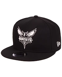 New Era Charlotte Hornets Black White 9FIFTY Snapback Cap