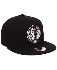New Era Dallas Mavericks Black White 9FIFTY Snapback Cap