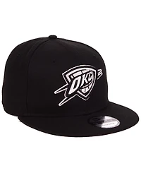 New Era Oklahoma City Thunder Black White 9FIFTY Snapback Cap