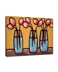 Ready2HangArt 'Iii Vases' Abstract Canvas Wall Art, 30x40"