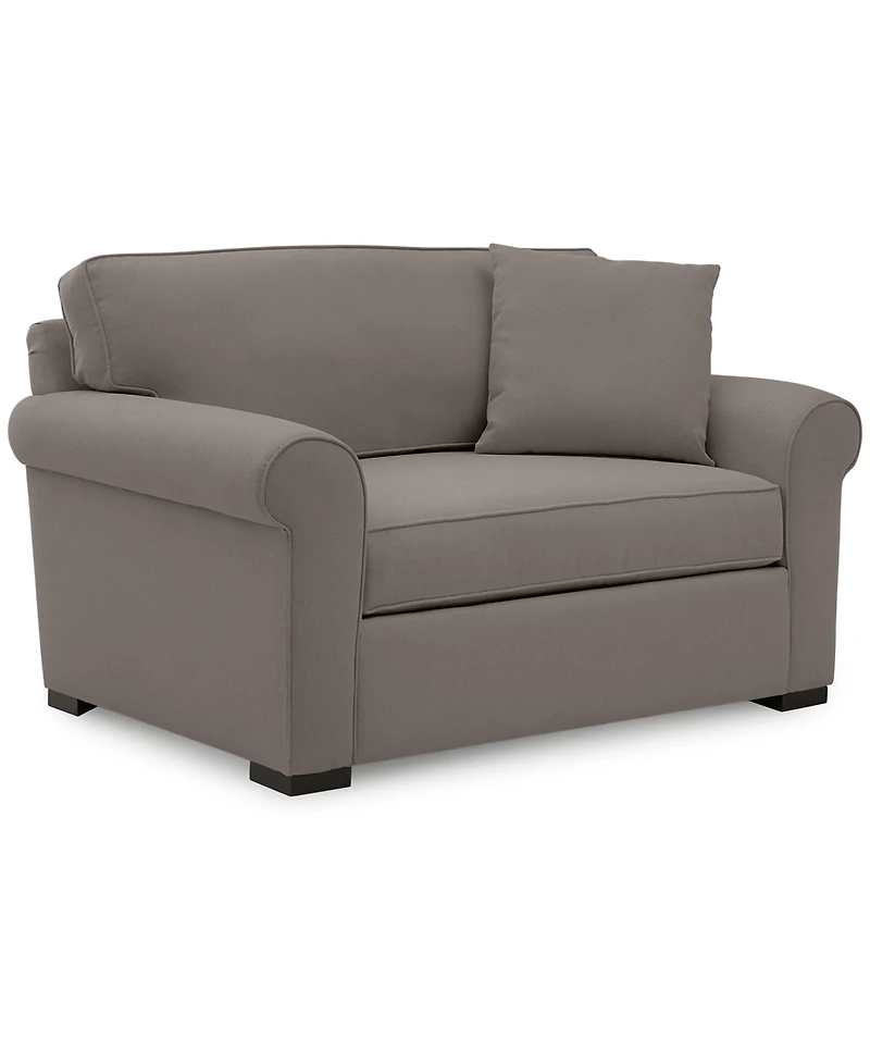 Closeout! Astra 59" Roll Arm Fabric Chair Bed, Created for Macy's