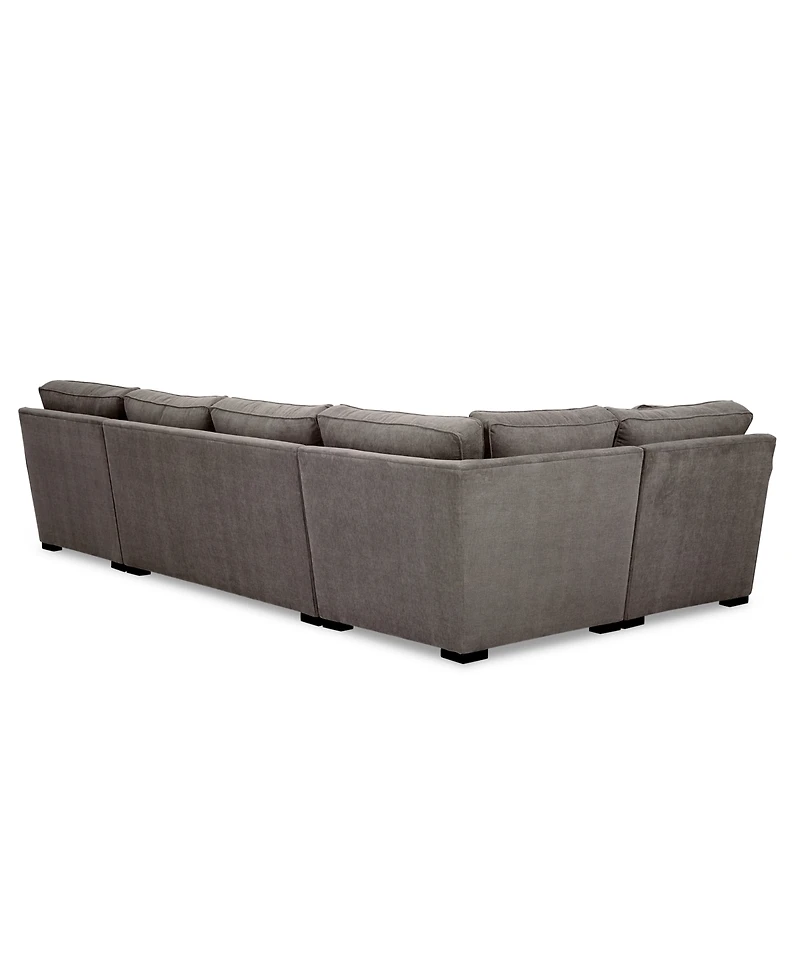 Radley -Pc. Fabric Chaise Sectional Sofa with Corner Piece