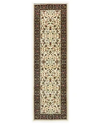 Closeout! Oriental Weavers Kashan 108X Ivory/Black 2'3" x 7'6" Runner Area Rug