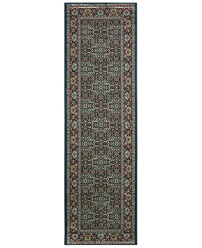 Closeout! Oriental Weavers Kashan 180L Navy/Multi 2'3" x 7'6" Runner Area Rug