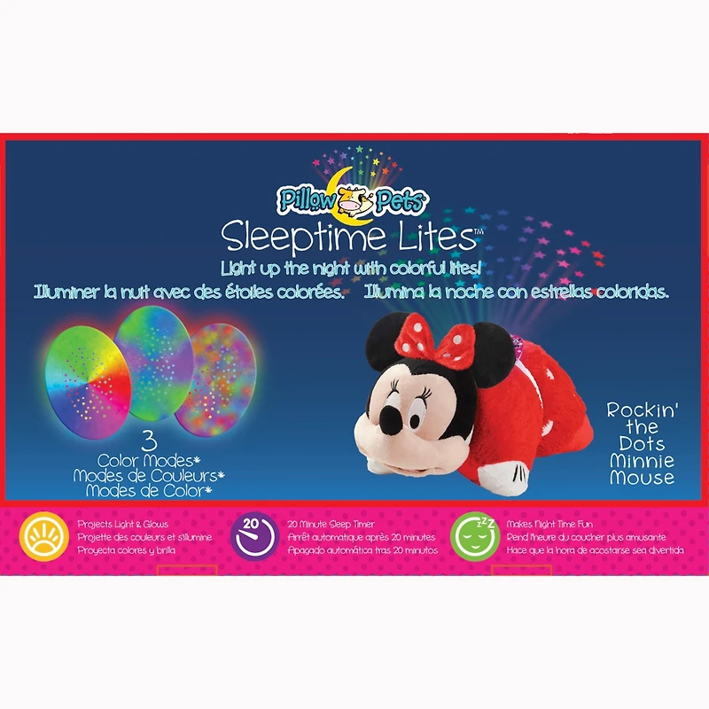 Pillow Pets Disney Rockin the Dots Minnie Sleeptime Lite