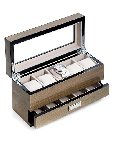 Gray Wood Watch Box